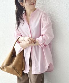 SHIPS / シップス シャツ・ブラウス | 《一部追加予約》SHIPS any:〈洗濯機可能〉REPREVE バンド カラー シャツ