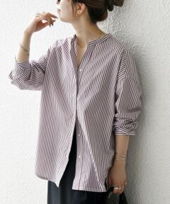 SHIPS / シップス シャツ・ブラウス | 《一部追加予約》SHIPS any:〈洗濯機可能〉REPREVE バンド カラー シャツ