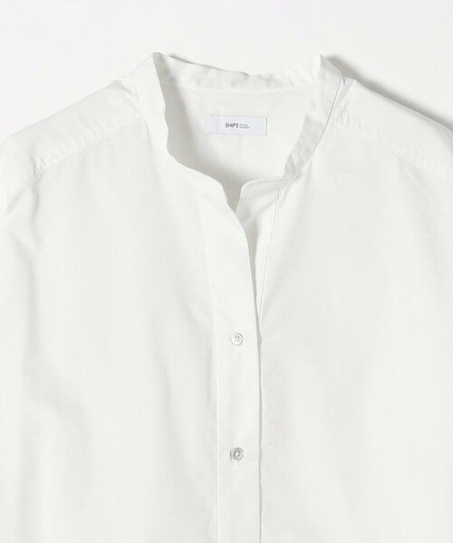 SHIPS any REPREVE バンド カラー シャツ SHIPS any:〈洗濯機可能〉REPREVE バンド カラー シャツ｜ SHIPS