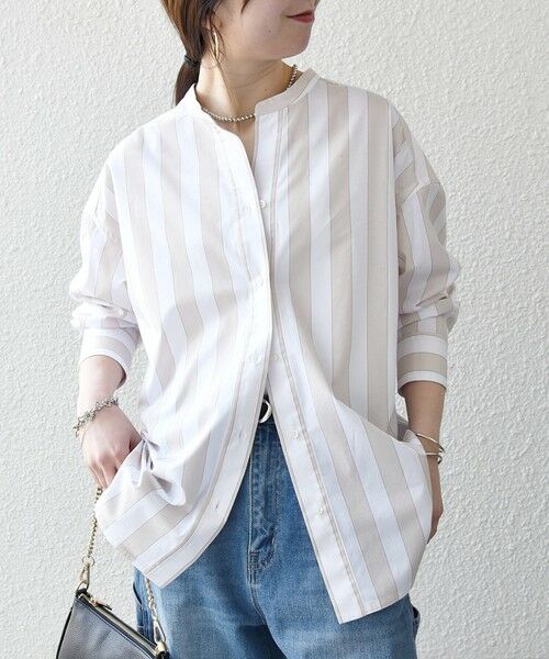 SHIPS / シップス シャツ・ブラウス | 《一部追加予約》SHIPS any:〈洗濯機可能〉REPREVE バンド カラー シャツ | 詳細17