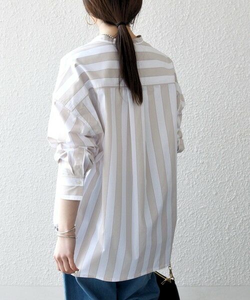 SHIPS / シップス シャツ・ブラウス | 《一部追加予約》SHIPS any:〈洗濯機可能〉REPREVE バンド カラー シャツ | 詳細19