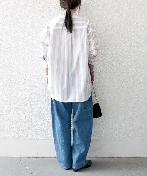 SHIPS / シップス シャツ・ブラウス | 《一部追加予約》SHIPS any:〈洗濯機可能〉REPREVE バンド カラー シャツ | 詳細16