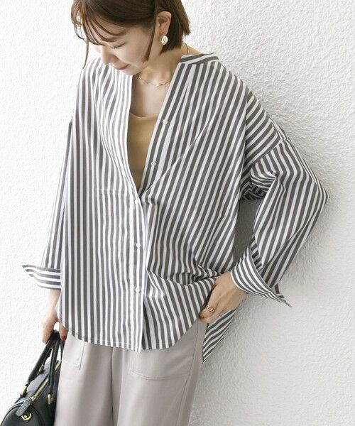 SHIPS / シップス シャツ・ブラウス | 《一部追加予約》SHIPS any:〈洗濯機可能〉REPREVE バンド カラー シャツ | 詳細26