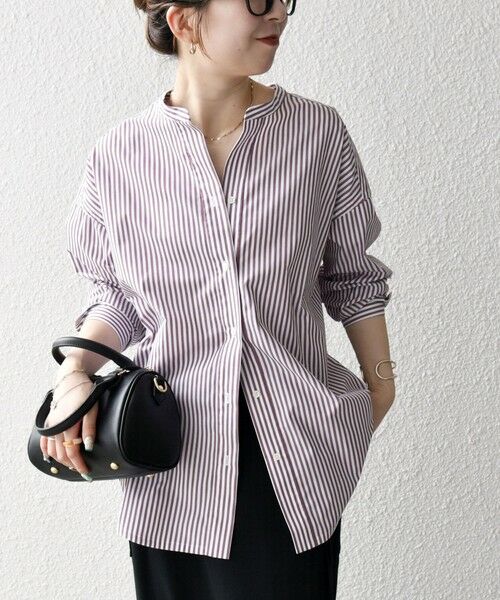 SHIPS / シップス シャツ・ブラウス | 《一部追加予約》SHIPS any:〈洗濯機可能〉REPREVE バンド カラー シャツ | 詳細28