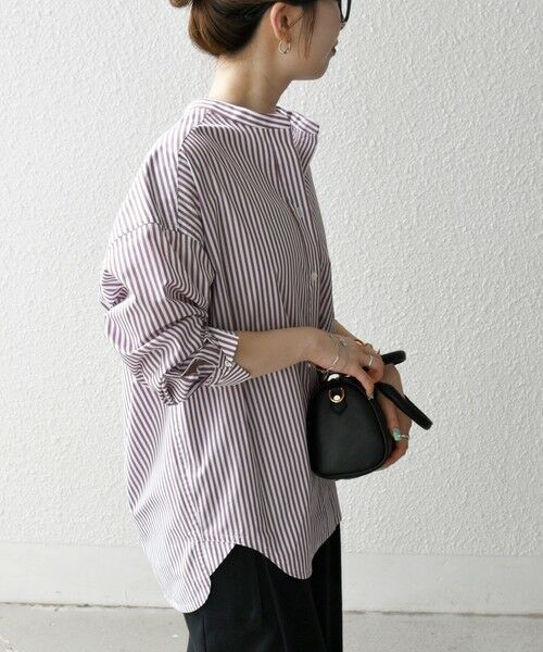 SHIPS / シップス シャツ・ブラウス | 《一部追加予約》SHIPS any:〈洗濯機可能〉REPREVE バンド カラー シャツ | 詳細29