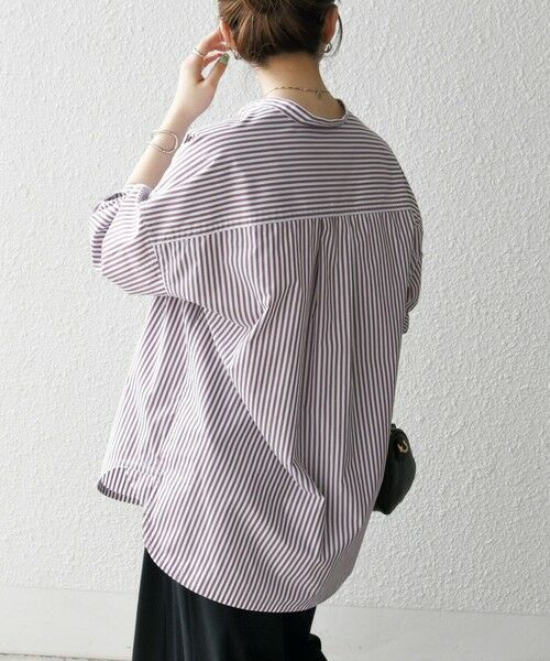 SHIPS for women / シップスウィメン quaranciel:〈洗濯機可能〉REPREVE スキッパー ポケット チュニック シャツ セール】 quaranciel:〈洗濯機可能〉REPREVE スキッパー