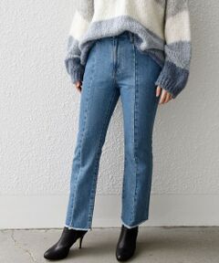 SHIPS any:〈ウォッシャブル〉センタークリース デニム パンツ［SHIPS any DENIM］