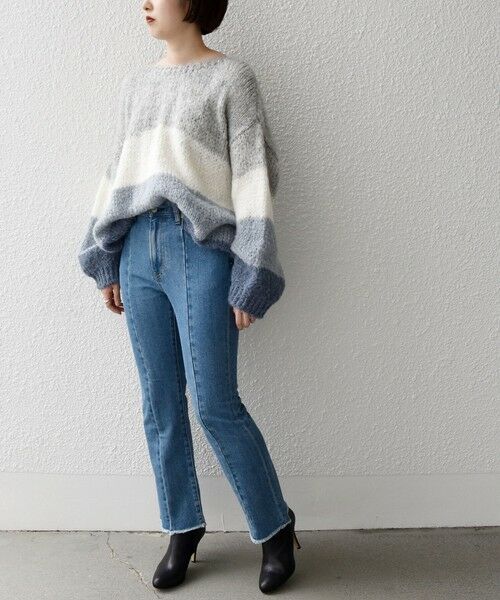 SHIPS for women / シップスウィメン デニムパンツ | SHIPS any:〈ウォッシャブル〉センタークリース デニム パンツ［SHIPS any DENIM］ | 詳細14