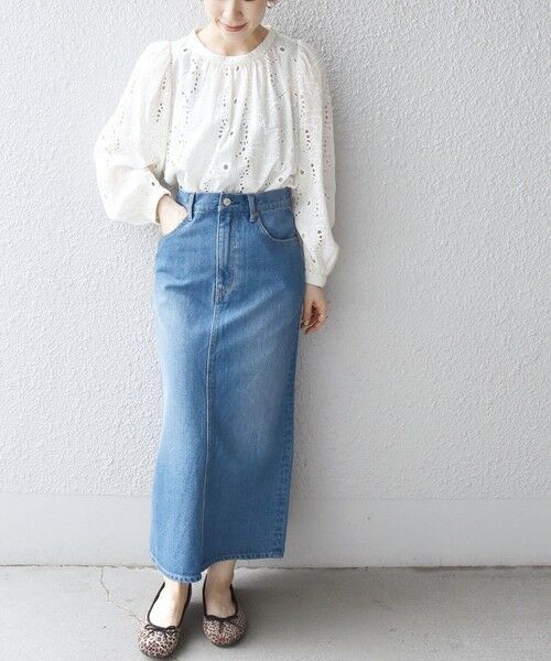 SHIPS for women / シップスウィメン デニムスカート | SHIPS any:〈ウォッシャブル〉ストレート デニム スカート［SHIPS any DENIM］ | 詳細14