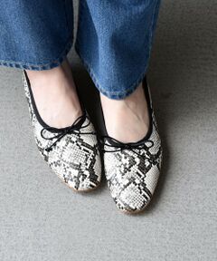 SHIPS / シップス バレエシューズ | REMME: パイソン ディープカット バレエシューズ