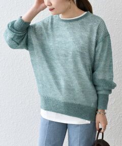 *メッシュモヘヤ×カットソーコンビネーション◇