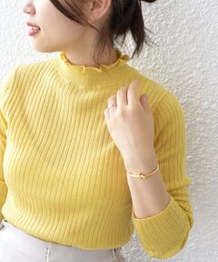 SHIPS / シップス ニット・セーター | *〈手洗い可能〉フリルハイネックリブニット◇