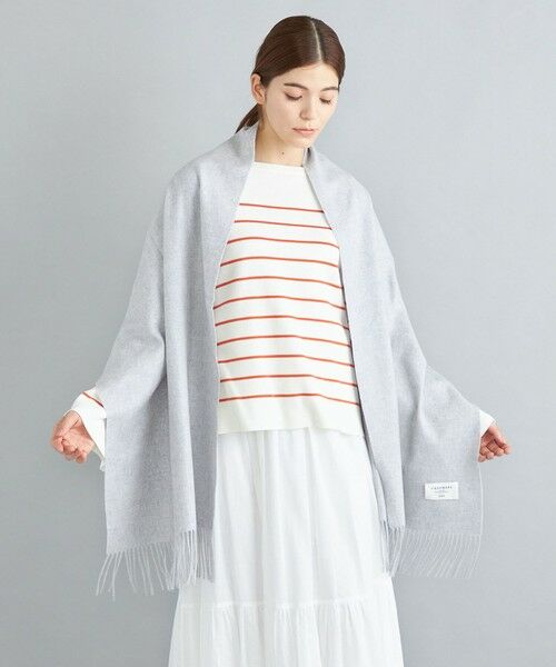 SHIPS / シップス マフラー・ショール・スヌード・ストール | ソリッド カシミヤ ストール | 詳細7