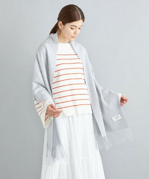 SHIPS / シップス マフラー・ショール・スヌード・ストール | ソリッド カシミヤ ストール | 詳細8