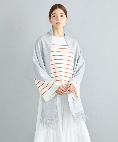 SHIPS / シップス マフラー・ショール・スヌード・ストール | ソリッド カシミヤ ストール | 詳細9