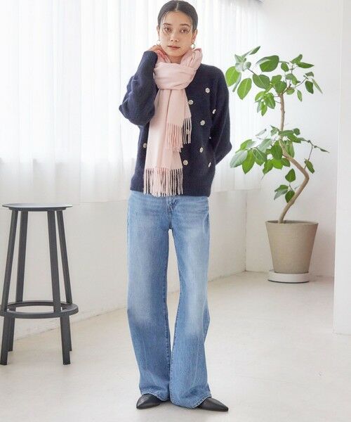 SHIPS / シップス マフラー・ショール・スヌード・ストール | ソリッド カシミヤ ストール | 詳細19