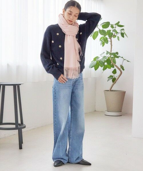 SHIPS / シップス マフラー・ショール・スヌード・ストール | ソリッド カシミヤ ストール | 詳細21