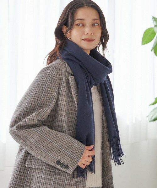 SHIPS / シップス マフラー・ショール・スヌード・ストール | ソリッド カシミヤ ストール | 詳細27
