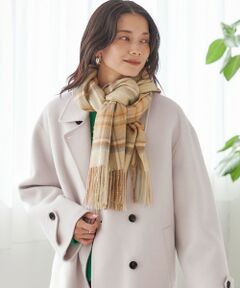SHIPS / シップス マフラー・ショール・スヌード・ストール | チェック カシミヤ ストール