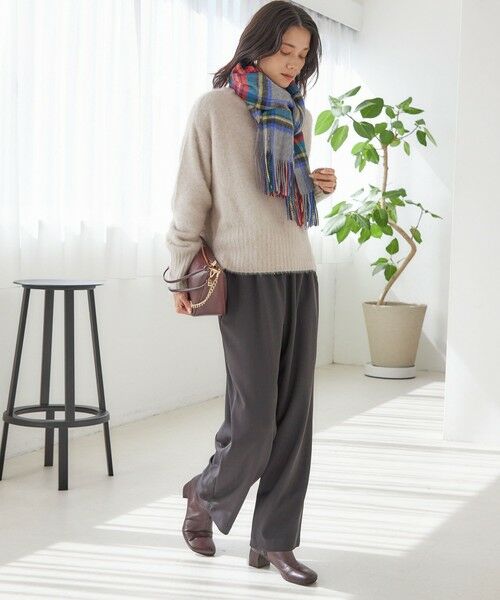 SHIPS / シップス マフラー・ショール・スヌード・ストール | チェック カシミヤ ストール | 詳細7