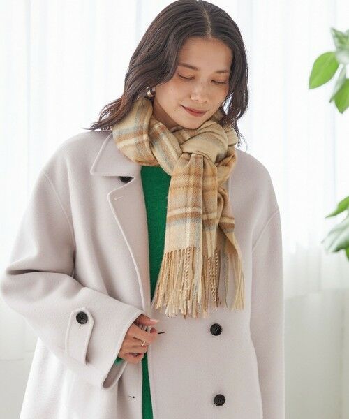 SHIPS / シップス マフラー・ショール・スヌード・ストール | チェック カシミヤ ストール | 詳細21