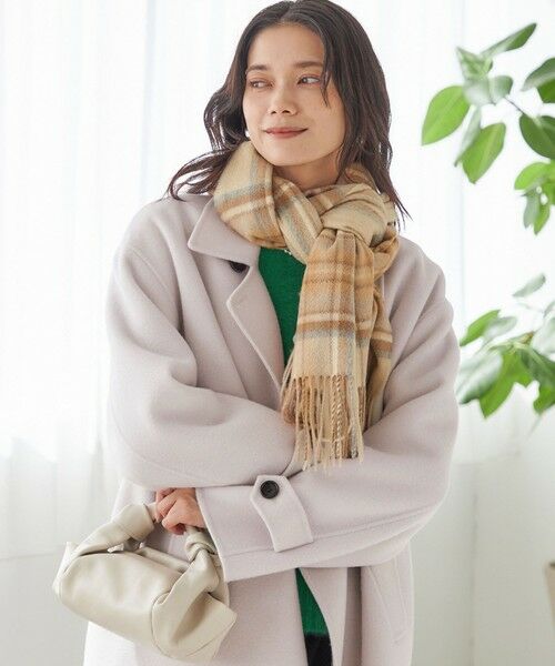 SHIPS / シップス マフラー・ショール・スヌード・ストール | チェック カシミヤ ストール | 詳細22