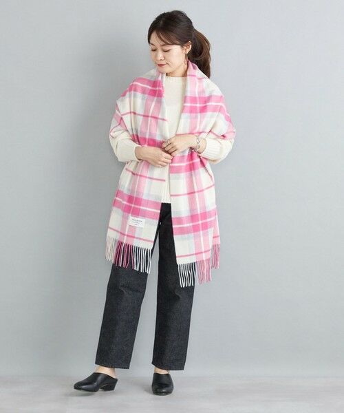 SHIPS / シップス マフラー・ショール・スヌード・ストール | チェック カシミヤ ストール | 詳細27