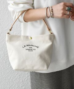 【SHIPS any別注】LE MARCHE DE VIMPET: キャンバス コンビ ハンド バッグ