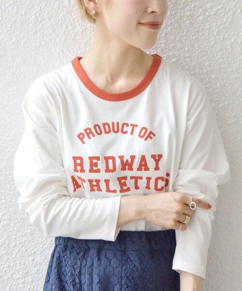 SHIPS for women / シップスウィメン Tシャツ | 【SHIPS any別注】THE KNiTS: リンガーロゴ ロング スリーブ TEE | 詳細4