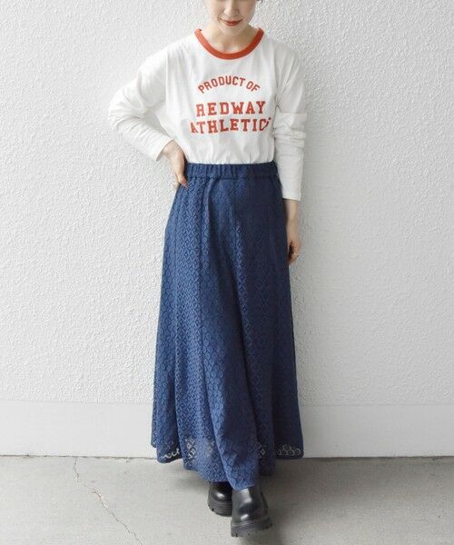 SHIPS for women / シップスウィメン Tシャツ | 【SHIPS any別注】THE KNiTS: リンガーロゴ ロング スリーブ TEE | 詳細5