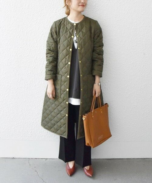 安い割引 【Traditional Weatherwear】ARKLEY 別注 LONG ノーカラー