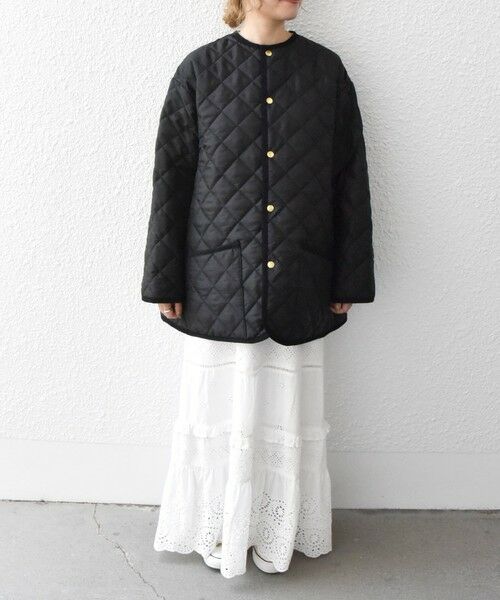 SHIPS for women / シップスウィメン その他アウター | 【SHIPS any別注】Traditional Weatherwear: WAVERLY TWW BOYFRIEND ノーカラーキルティングコート | 詳細8