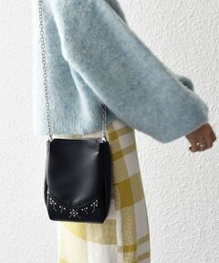 SHIPS / シップス ショルダーバッグ | *スタッズチェーンポシェット◇
