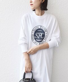 *【SHIPS別注】RUSSELL ATHLETIC:チュニックロングスリーブTEE◇