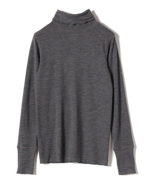 SHIPS / シップス その他トップス | assiette:スリットタートルネック（チャコールグレー）