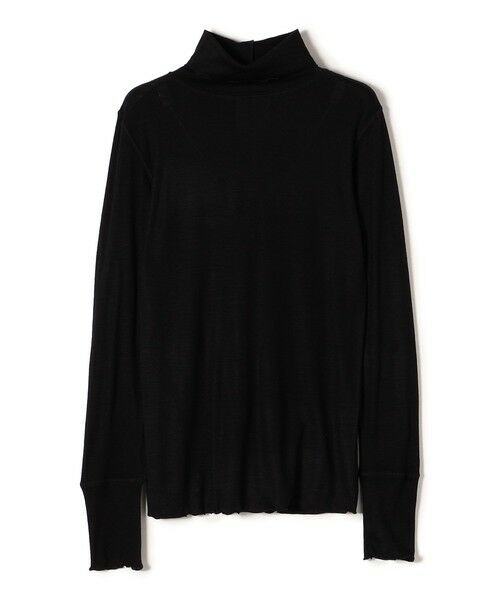 SHIPS / シップス その他トップス | assiette:スリットタートルネック（ブラック）