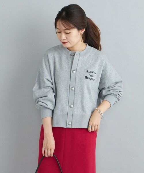 SHIPS for women / シップスウィメン カーディガン・ボレロ | 81BRANCA:カレッジ スウェット カーディガン◇ | 詳細28