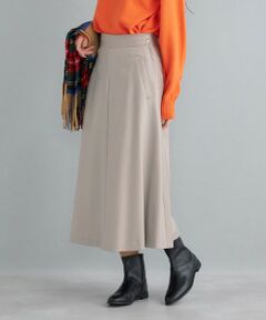 SHIPS / シップス ロング・マキシ丈スカート | 〈手洗い可能〉ウールサキソニーフレアスカート◇