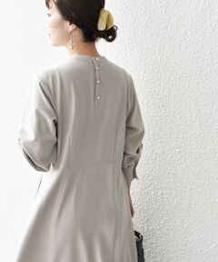 SHIPS / シップス ロング・マキシ丈ワンピース | *〈手洗い可能〉ツイル起毛ストレッチ切替ワンピース◇