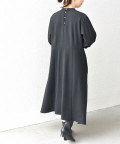 SHIPS / シップス ロング・マキシ丈ワンピース | *〈手洗い可能〉ツイル起毛ストレッチ切替ワンピース◇