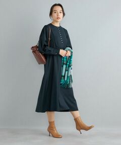 SHIPS / シップス ロング・マキシ丈ワンピース | 〈手洗い可能〉ビブヨークワンピース◇