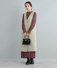 SHIPS / シップス ロング・マキシ丈ワンピース | 2WAY ジレ ワンピース◇