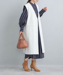 SHIPS / シップス ベスト | ツイルロングジレ