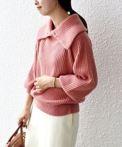 SHIPS / シップス ニット・セーター | *〈手洗い可能〉セーラーカラーリブニットプルオーバー◇