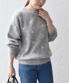 SHIPS / シップス ニット・セーター | *〈手洗い可能〉シャギージャカードクルーネック◇