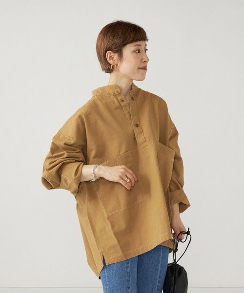 SHIPS / シップス その他トップス | ARMY TWILL SANFORIZED:〈ウォッシャブル〉ルーズ スモック プルオーバー | 詳細16