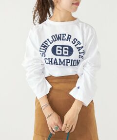 SHIPS / シップス カットソー | Champion:〈ウォッシャブル〉デザイン ロゴ ロングスリーブ TEE