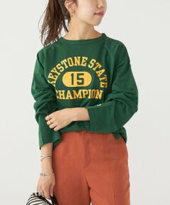 SHIPS / シップス カットソー | Champion:〈ウォッシャブル〉デザイン ロゴ ロングスリーブ TEE