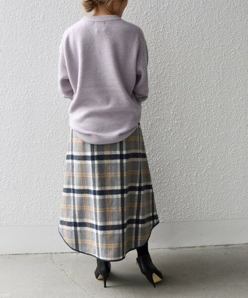 SHIPS / シップス ミニ・ひざ丈スカート | SHIPS any:〈ウォッシャブル〉ビッグ チェック ラウンドヘム ミディ スカート | 詳細9