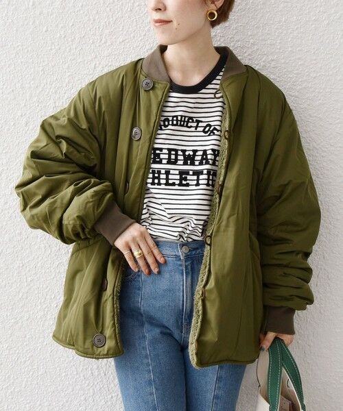 SHIPS for women / シップスウィメン ブルゾン | ARMY TWILL SANFORIZED: リバーシブル ミリタリー ブルゾン | 詳細24